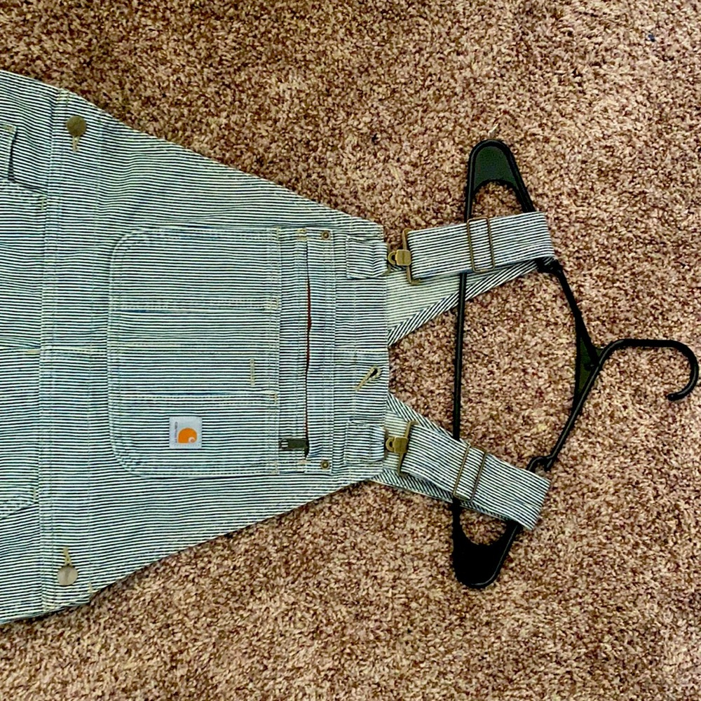 Railroad striped bib Carhartt Overalls